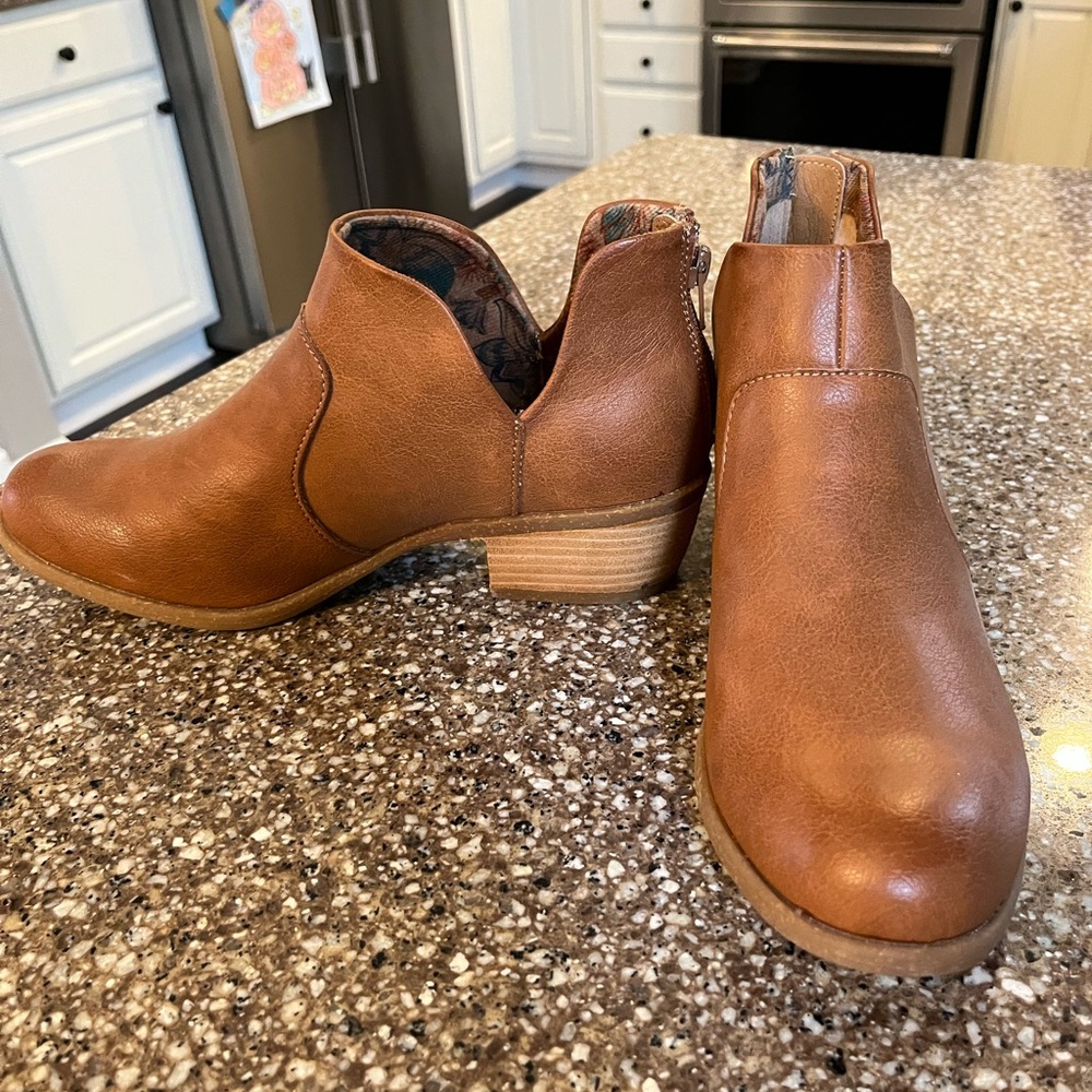 boc Tan Ankle Booties